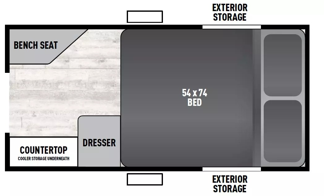 Viking Camping Trailers Escape 9.0 TD Floorplan